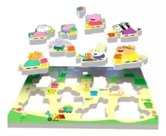 ENTRASTRES EN GOMA EVA - Peppa Pig