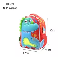 Imagen de MUNDO DINO - Mochila con cierres reforzados