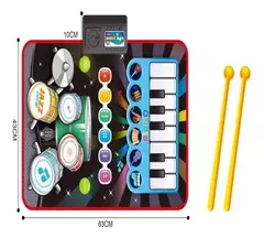 ALFOMBRA MUSICAL - Batería Y Piano - tienda online
