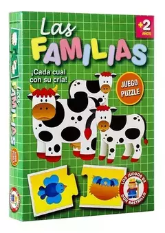 ROMPECABEZAS "Familia de animales" - Juego de asociación
