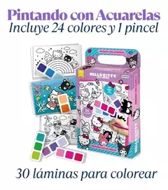 HELLO KITTY - Acuarelas - LeBebot.com