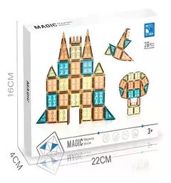 28 BLOQUES MAGNÉTICAS - Tipo Vitro - LeBebot.com