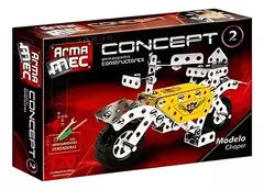 KIT DE ARMADO "Chopper moto" ¡Con herramientas! (120 pzas) - LeBebot.com