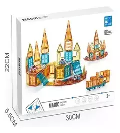 68 PIEZAS MAGNÉTICOS ¡Con autos! - tienda online
