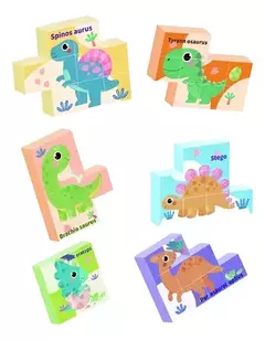 Imagen de CUBOS MAGNÉTICOS - Dinosaurios