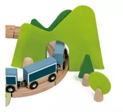 TREN DE MADERA ¡incluye 40 piezas! - LeBebot.com