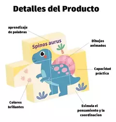 CUBOS MAGNÉTICOS - Dinosaurios - tienda online