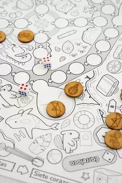 LONA DE JUEGOS - PINTABLE LAVABLE ¡100 x70 cm! + marcadores - tienda online