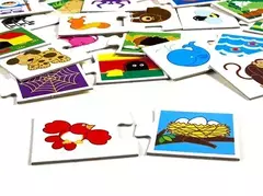 ROMPECABEZAS "¿Dónde viven?" - Juego de asociación - LeBebot.com