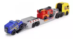 Imagen de CAMION CON REMOLQUE ¡Con auto policia y bomberos!
