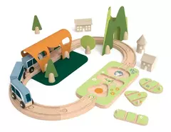 TREN DE MADERA ¡incluye 40 piezas! - comprar online