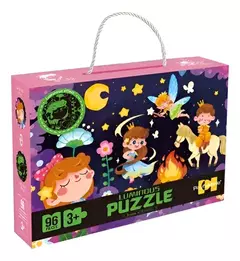ROMPECABEZAS LUMINOSO - Hadas y Princesas 96 Pzas - LeBebot.com