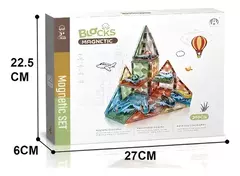 28 BLOQUES MAGNÉTICOS - Piezas con autos - tienda online