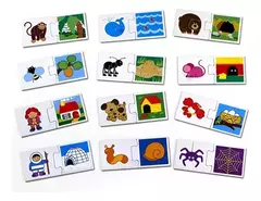 ROMPECABEZAS "¿Dónde viven?" - Juego de asociación en internet