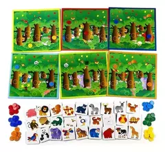 LOTERIA EDUCATIVA "Animales escondidos" - LeBebot.com