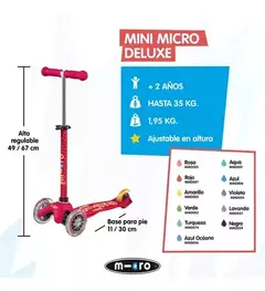 ¡MONOPATIN DISEÑO "SUIZO"! Mi-Cro (2 a 5 años) - LeBebot.com