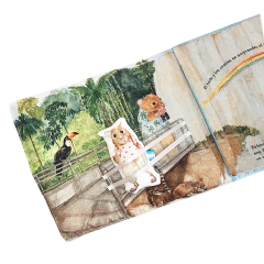 LIBRO DE TELA ILUSTRADO "NINA EXPLORA ARGENTINA" - comprar online