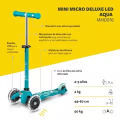 ¡MONOPATIN DISEÑO "SUIZO" CON LUZ LED! Mi-Cro (2 a 5 años) - tienda online