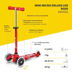 ¡MONOPATIN DISEÑO "SUIZO" CON LUZ LED! Mi-Cro (2 a 5 años) - tienda online