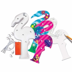 KIT MANUALIDADES ¡Luz de Escritorio Flamenco! KidzMaker 4M - LeBebot.com
