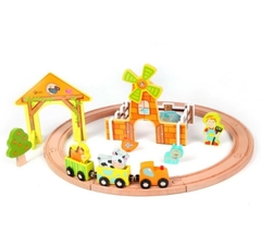 TREN DE MADERA ¡incluye 25 piezas! - comprar online