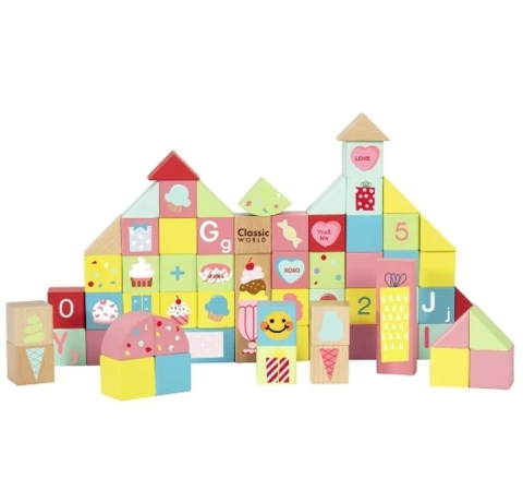 BLOQUES DE MADERA "DULCES" - comprar online