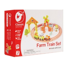 TREN DE MADERA ¡incluye 25 piezas! - LeBebot.com