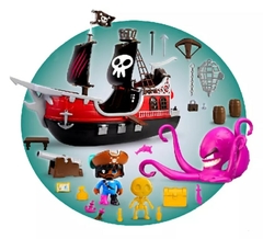 PINYPON ACTION "BARCO PIRATA ATAQUE AL PULPO" - tienda online