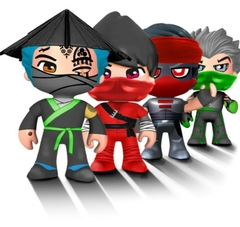 Imagen de MUÑECOS NINJA PINYPON ACTION ¡Con Accesorios!