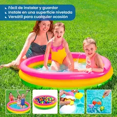 PILETA 3 ANILLOS ¡Tricolor! (150 cm) en internet