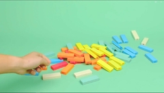 JENGA COLORES DE MADERA CON DADO