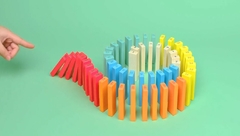 JENGA COLORES DE MADERA CON DADO - tienda online