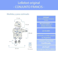 Imagen de BODY RECIÉN NACIDO FRANCIS-Lb1021