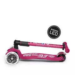 ¡MONOPATIN PLEGABLE DISEÑO "SUIZO" DELUX FLUX CON LUZ LED! Mi-Cro (5 a 12 años)