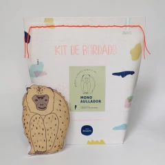 KIT DE BORDADO ANIMALES AUTOCTONOS "MONO AULLADOR" - LeBebot.com