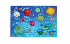 ROMPECABEZAS BRILLANTES "PLANETAS" 60 PIEZAS - LeBebot.com