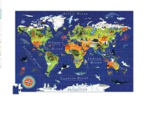 ROMPECABEZAS + POSTER "MUNDO" 200 PIEZAS - LeBebot.com