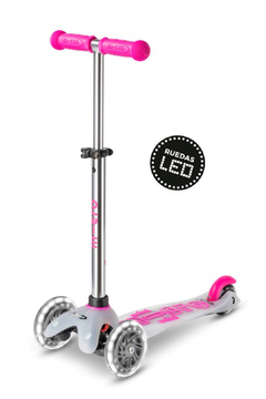 ¡MONOPATIN DISEÑO "SUIZO" DELUX FLUX CON LUZ NEON! Mi-Cro (2 a 5 años)