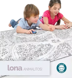 LONA PINTABLE LAVABLE ¡100 x70 cm! + marcadores - comprar online