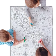 LONA PINTABLE LAVABLE ¡50 x70 cm! + marcadores - comprar online