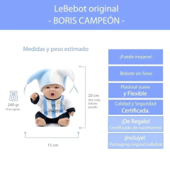 KIT ESPECIAL CAMPEÓN "COPA 2024"- Bolsito mamadera + Bebote Campeón ¡Con la 3° estrella! - LeBebot.com