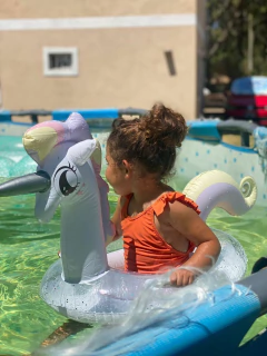 INFLABLE UNICORNIO ¡Con Gliter! - tienda online