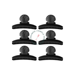 Eurostil - Pinzas Plástico x6 unidades Negro - 50089/50