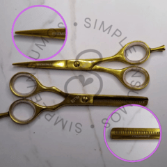 Filler - Set Gold Tijeras Microdentada y Entresacar 6' - T392