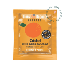 Mary Bosques - Coctel Extra Acido en Crema Naranja y Papaya - Sobre 20gr