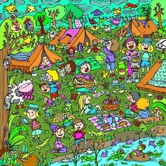 Rompecabezas 100 piezas - El Camping