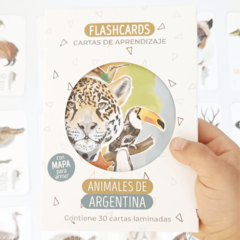 Flashcards Cartas de Aprendizaje Animales de Argentina