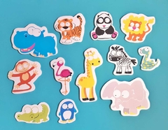 Animales salvajes al agua