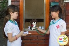 Set de Veterinaria con ambo, estetoscopio de verdad y accesorios - tienda online