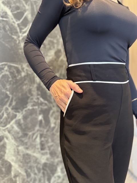 Calça Sara P&b alfaiataria casual Simone Froza - comprar online